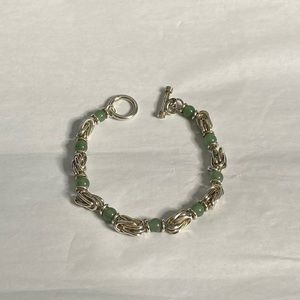 .925 Handcrafted Green Aventurine Bracelet